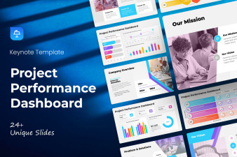 Project Performance Dashboard Keynote Template